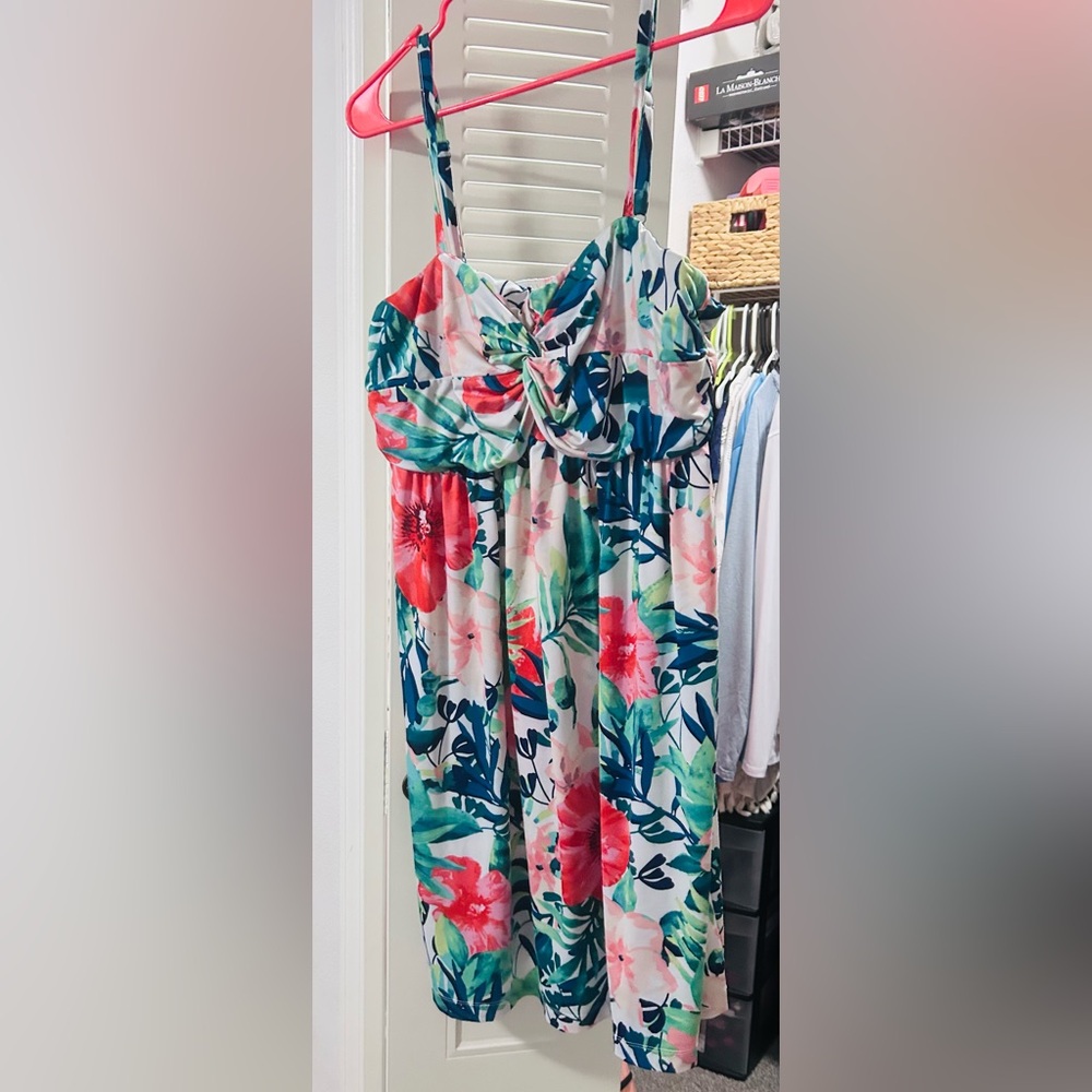 Floral Maxi Dress - Multicolor Size XL